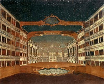 Interior of the San Samuele Theatre, Venice by Gabriele Bella